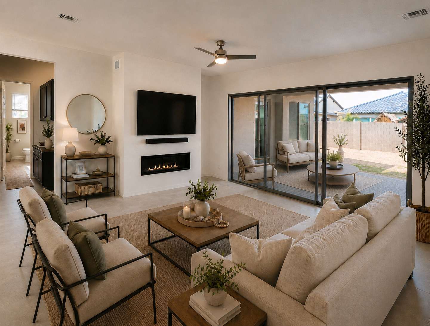 Great room designed for gathering